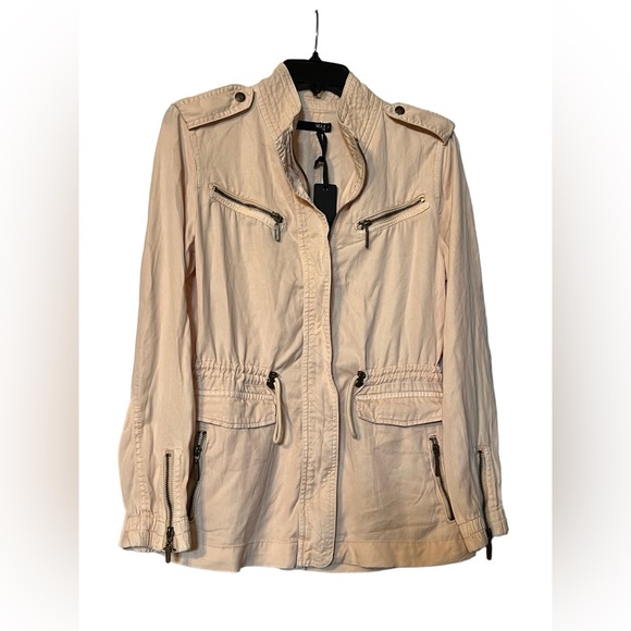 Max Jeans Lien Cream Light Weight utility Jacket Women’s - Picture 1 of 11